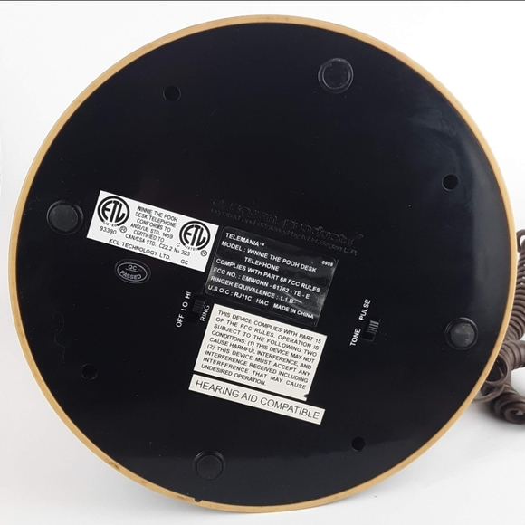 Vintage Telemania Winnie The Pooh Desk Telephone Disney - Picture 4 of 6